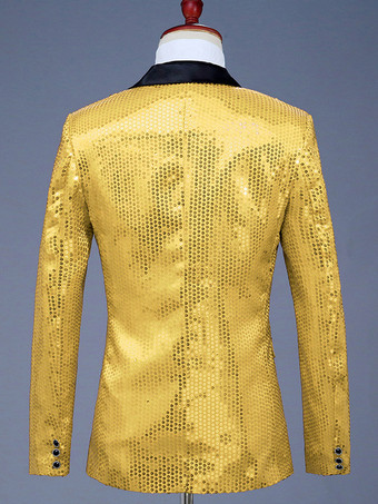 メンズ レトロ セクニ トップ レトロ ポリエステル 長袖 パフォーマンス コスチューム