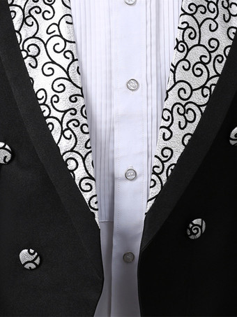 黒人男性の宮殿長袖タキシード服レトロなパフォーマンス衣装レトロな衣装