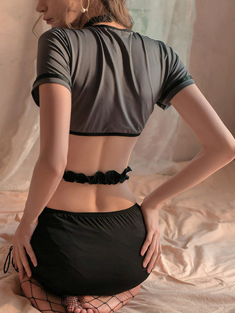 セクシーな警官コスチューム大人用バレンタインランジェリー