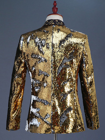 ブラックシルバーメンズレトロ長袖ステージパフォーマンスビジネスカジュアルスーツトップ バーガンディ