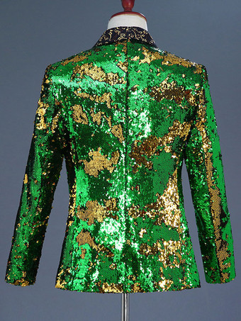 ブラックシルバーメンズレトロ長袖ステージパフォーマンスビジネスカジュアルスーツトップ バーガンディ