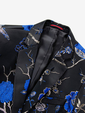 メンズ レトロ ポリエステル 長袖 ステージ パフォーマンス ビジネス カジュアル スーツ トップ バーガンディ