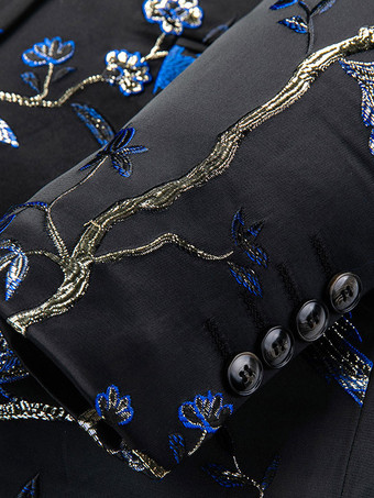 メンズ レトロ ポリエステル 長袖 ステージ パフォーマンス ビジネス カジュアル スーツ トップ バーガンディ