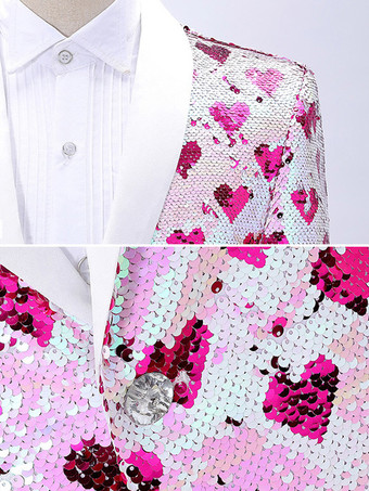 赤いヴィンテージトップ エレガントな長袖 ポリエステル ポリエステル繊維 オーバーコート 男性用レトロコスチューム