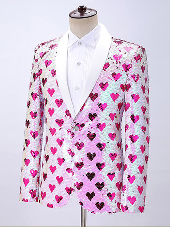 赤いヴィンテージトップ エレガントな長袖 ポリエステル ポリエステル繊維 オーバーコート 男性用レトロコスチューム