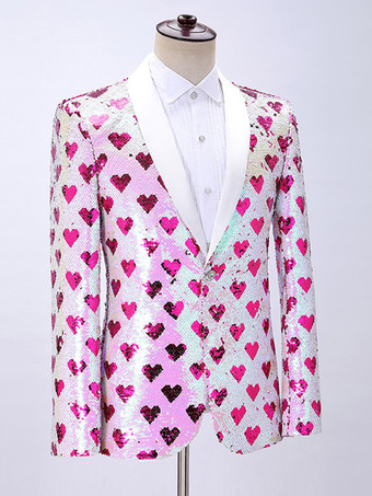 赤いヴィンテージトップ エレガントな長袖 ポリエステル ポリエステル繊維 オーバーコート 男性用レトロコスチューム