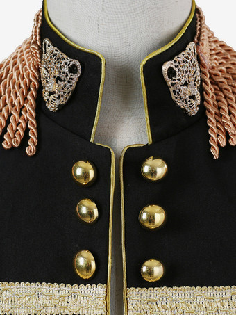 男性のための黒のヴィンテージ トップ エレガントなポリエステル長袖レトロな衣装 バーガンディ