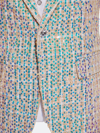 シルバーヴィンテージセットエレガントな長袖ポリエステルポリエステル繊維クラバットレトロ衣装男性のための