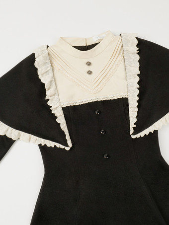   ゴスロリ ドレス フリル ブラック ブラック