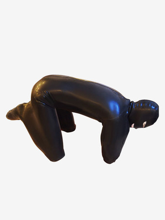 セクシースーツ PUレザー ブラック ジャンプスーツ