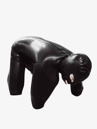 セクシースーツ PUレザー ブラック ジャンプスーツ