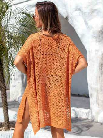 カットアウト カバーアップ バットウィングスリーブ Vネック セクシー リゾート サマー 水着