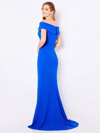 Abito da mamma con applicazioni a sirena senza maniche con spalle scoperte e abiti da cerimonia nuziale con strascico