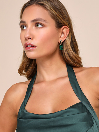 ブライズメイドドレス ホルターネック オープンバック マーメイド ウェディング パーティー マキシドレス