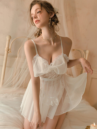 ベビードール レース スパゲッティ ストラップ イリュージョン セクシー ランジェリー