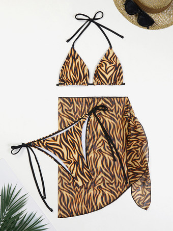 女性用ビキニ水着 ブルー レースアップ コンバーチブル ウエスト上げ 夏用 ビーチ水着