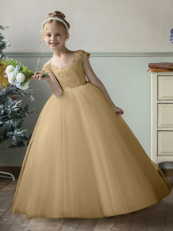 シャンパンウェディング フラワーガールドレス 特別な日のドレス フクシアピンク ノースリーブ パール