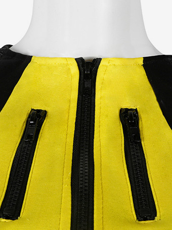 バレエドレス イエロー レディース 大人用 ジャズダンス ポリエステルトップ ダンスウェア