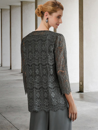 ブライダルマザードレス ジュエルネック 3/4丈スリーブ Aライン ゲストドレス 結婚式用