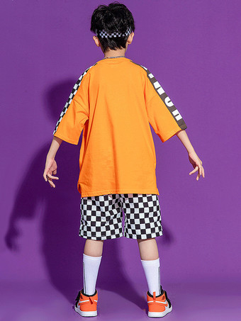 ジャズダンスコスチューム 男の子用ポリエステルパンツトップダンスウェア