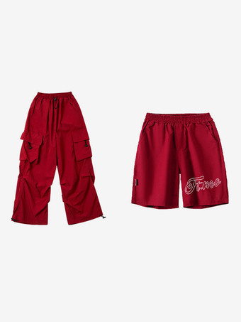 ジャズダンスコスチューム ユニセックス ポリエステルトップパンツ ダンスウェア