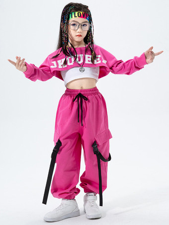 ジャズダンスコスチューム レディース ポリエステルパンツ トップ ダンスウェア