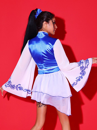 Costumi di danza jazz Pantaloni in poliestere da ragazza vestono abiti da ballo