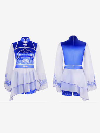 Costumi di danza jazz Pantaloni in poliestere da ragazza vestono abiti da ballo