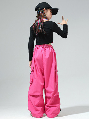 ジャズダンスコスチューム レディース ポリエステルトップパンツ ダンスウェア