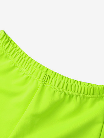 ジャズダンスコスチューム レディース ポリエステルトップ ミニスカート パンツ ダンスウェア