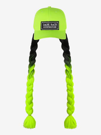 グリーン ジャズダンスコスチューム レディース ポリエステルハット ダンスウェア