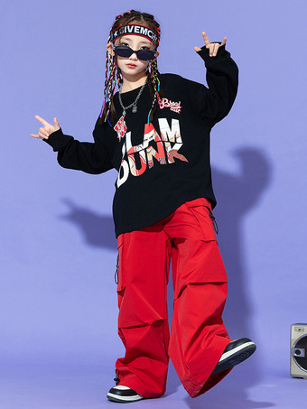 ジャズダンスコスチューム ユニセックス ポリエステルパンツ トップ ダンスウェア