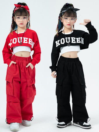 ジャズダンスコスチューム ユニセックス ポリエステルトップパンツ ダンスウェア