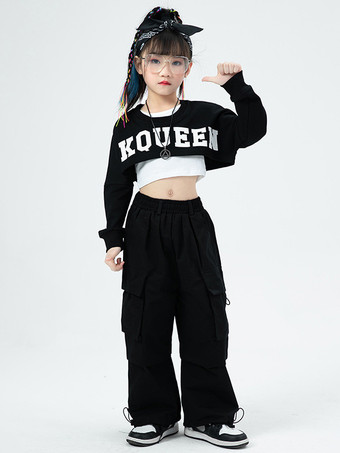 ジャズダンスコスチューム ユニセックス ポリエステルトップパンツ ダンスウェア