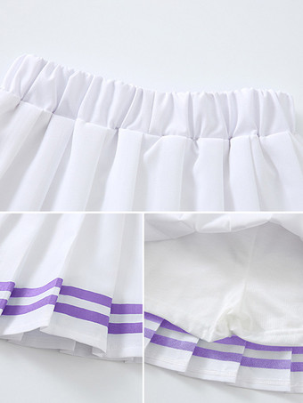 ジャズダンスコスチューム 女の子用ポリエステルトップスカートダンスウェア