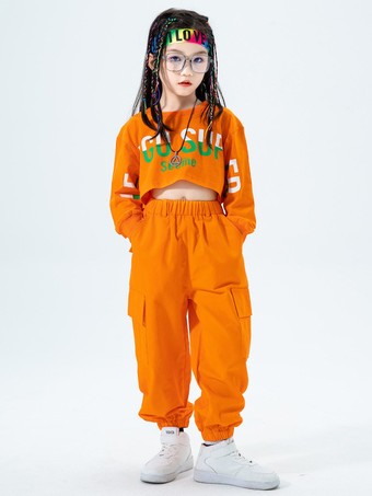 ジャズダンスコスチューム ユニセックス ポリエステルトップパンツ ダンスウェア