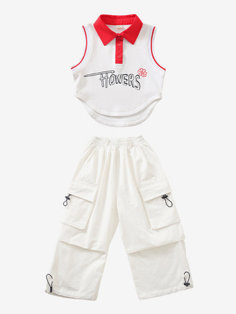 ジャズダンスコスチューム レディース ポリエステルパンツ トップ ダンスウェア