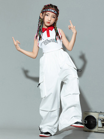 ジャズダンスコスチューム レディース ポリエステルパンツ トップ ダンスウェア