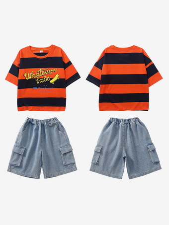 ジャズダンスコスチューム ユニセックス ポリエステルトップパンツ ダンスウェア