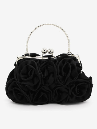Bolsos De Boda Accesorios De Boda Monedero Nupcial Flores Plisadas
