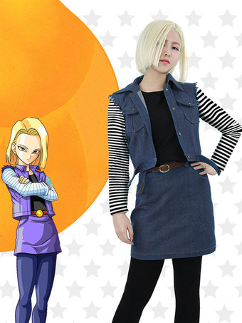 Dragon ball Android 18 Costumes de Cosplay