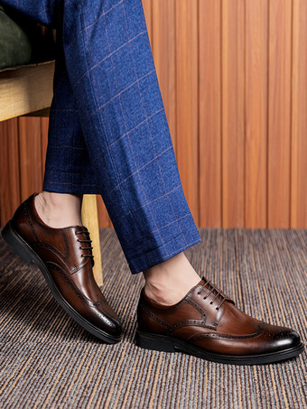 メンズドレスシューズ ラウンドトゥ ダービー プロム パーティー ウェディングシューズ