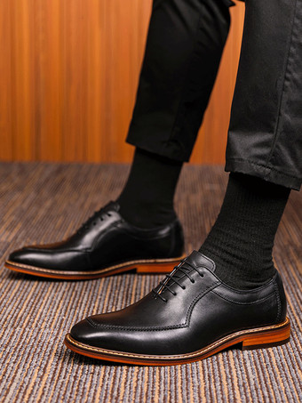 メンズ ドレスシューズ PUレザー オックスフォード プロム パーティー ウェディングシューズ