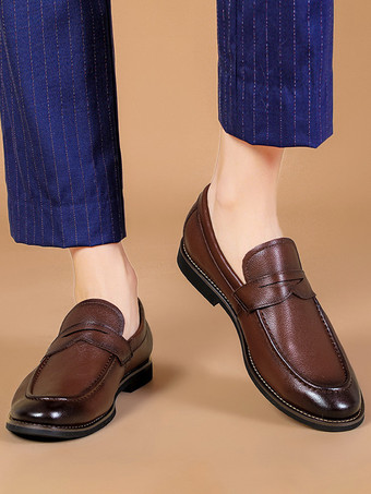 メンズペニーローファーシューズウェディングシューズ