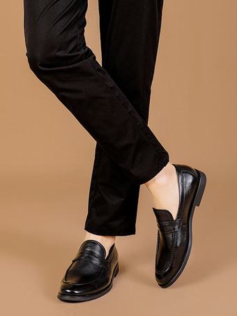 メンズペニーローファーシューズウェディングシューズ