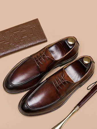 メンズ ドレスシューズ PUレザー ダービー プロム パーティー ウェディングシューズ