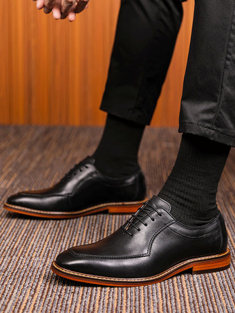 メンズドレスシューズ ラウンドトゥ PUレザー ダービー プロム パーティー ウェディングシューズ
