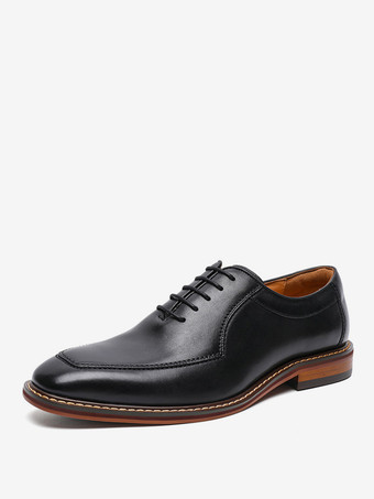 ブラック メンズドレスシューズ ラウンドトゥ PUレザー ダービー プロム パーティー ウェディングシューズ