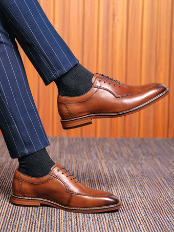 メンズドレスシューズ ラウンドトゥ PUレザー ダービー プロム パーティー ウェディングシューズ