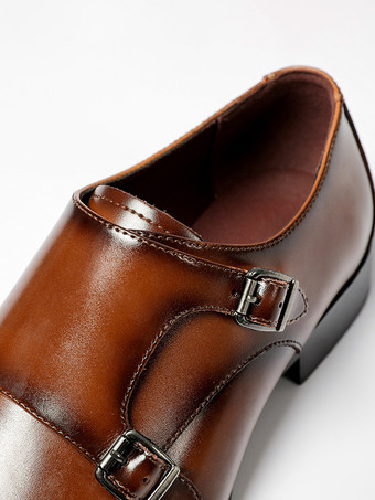 メンズ ローファー シューズ PUレザー モンク プロム ホームカミング ウェディング シューズ